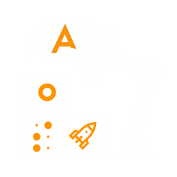 Icon of a robotic arm lifting a block