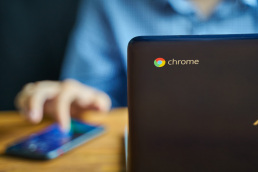 Image of a Google Chrome notebook computer